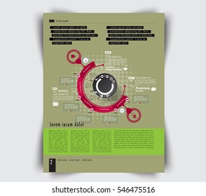 Layout magazine, vector