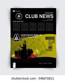 Layout magazine, vector