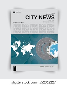 Layout magazine, vector