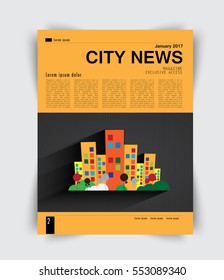 Layout magazine, vector