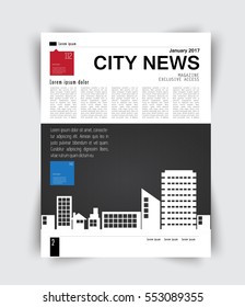 Layout magazine, vector