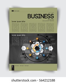 Layout magazine, vector
