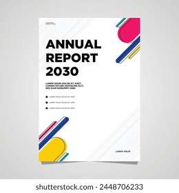 layout modern design, annual repot cover Vector template