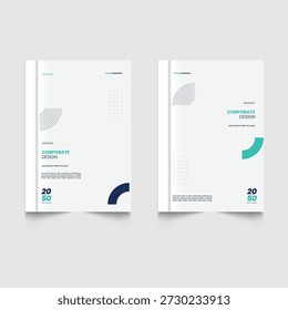 Layout modern design annual repot cover template portfolio design business cover design a4. Modern line circle chart theme book cover template