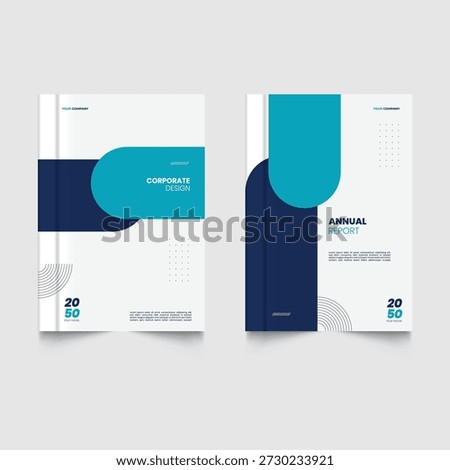 Layout modern design annual repot cover template portfolio design business cover design a4. Modern line circle chart theme book cover template