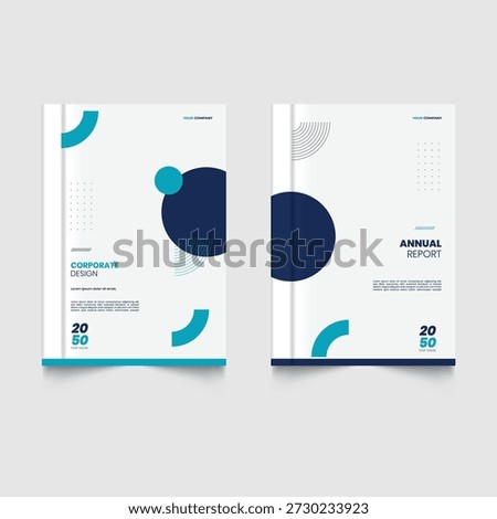 Layout modern design annual repot cover template portfolio design business cover design a4. Modern line circle chart theme book cover template