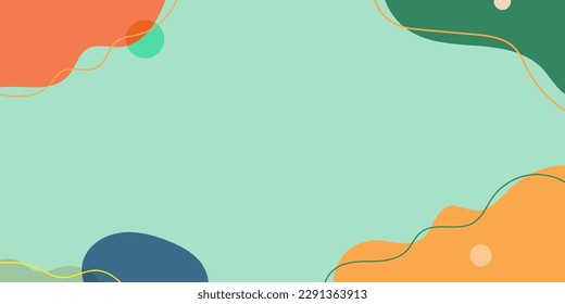 Layout der Natur auf Kopienraum mit abstraktem Hintergrund.