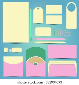 layout of office supplies