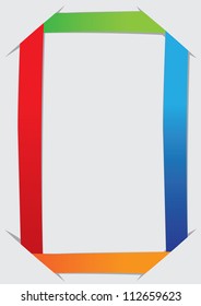 Layout with paper. Area for own copy.