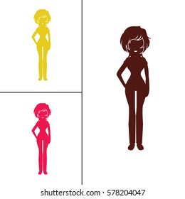 layout people monochrome icons