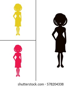 layout people monochrome icons