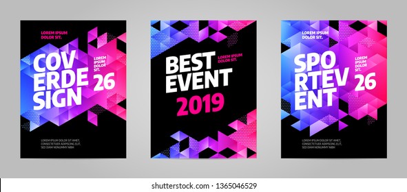 Layout poster template design for sport event, tournament, championship or ice hockey.