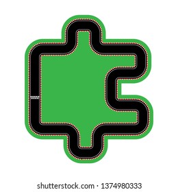 layout of the race tracks and design, flat design