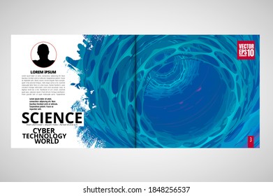 Diseño listo para su uso en folletos comerciales, informes anuales o revistas