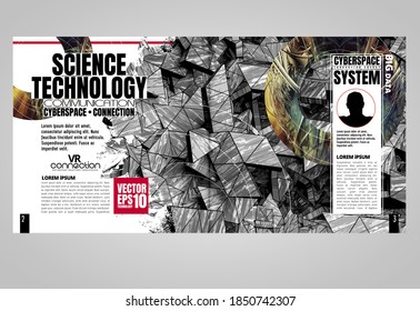 Diseño listo para su uso en folletos comerciales, informes anuales o revistas
