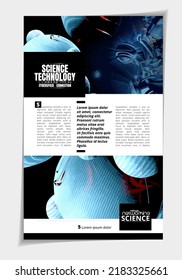 Layout ready for use for business brochure, annual report or magazine
