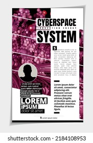 Layout ready for use for business brochure, annual report or magazine