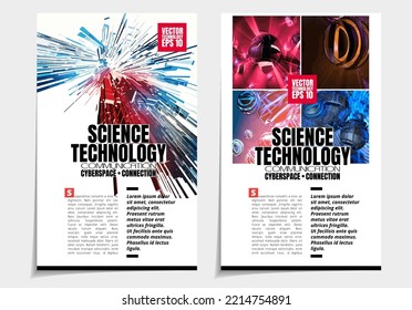 Diseño listo para su uso en folletos comerciales, informes anuales o revistas
