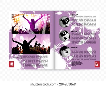 Layout ready for your magazine. Vector 