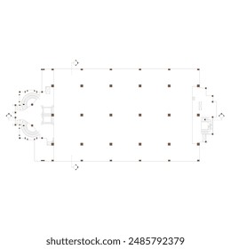 layout sketch of basement for car garage and car parking