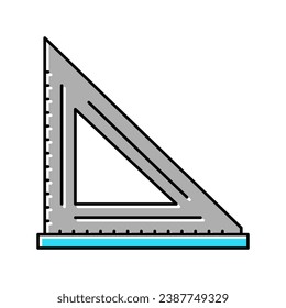 layout square carpenter tool color icon vector. layout square carpenter tool sign. isolated symbol illustration