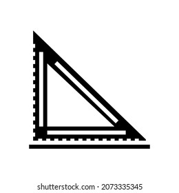 layout square carpenter tool glyph icon vector. layout square carpenter tool sign. isolated contour symbol black illustration