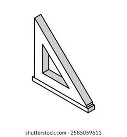 layout square carpenter tool isometric icon vector. layout square carpenter tool sign. isolated symbol illustration