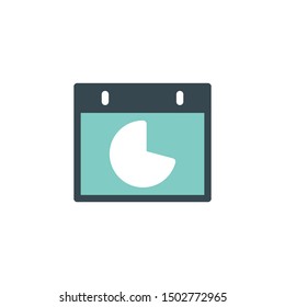 Layout,  statistic, diagram page icon vector. flat icon illustration