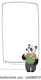 Layout for stories in which the teacher edifies. Vector on white background.