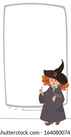 Layout for stories in which the teacher edifies. Vector on white background.