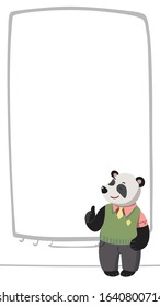 Layout for stories in which the teacher encourages. Vector on white background.