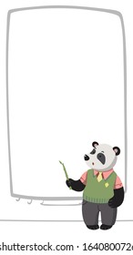 Layout for stories in which the teacher explains. Vector on white background.