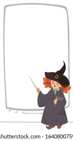 Layout for stories in which the teacher explains. Vector on white background.