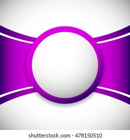 Layout template with blank orb, circle at center (more colors)