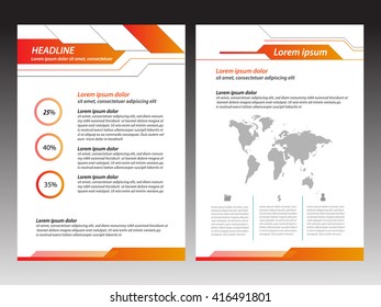 layout template brochure modern style