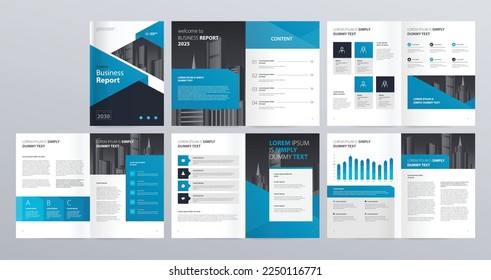 layout template for company profile ,annual report , brochures, flyers, leaflet, magazine, book with cover page design