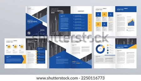 layout template for company profile ,annual report , brochures, flyers, leaflet, magazine, book with cover page design