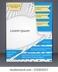 Layout template or cover. You can insert your photo or text in the middle. EPS 10