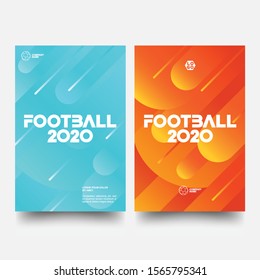 Layout Template Design Of The Poster For Sport Event. Football Tournament Illustration Poster.