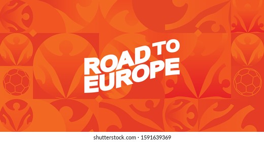 Layout Template Design For Road To Europe.