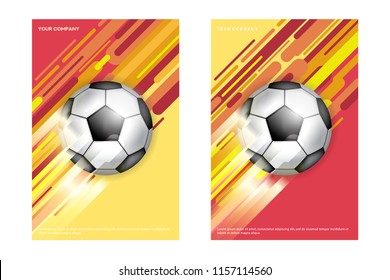 Layout Template Design For World Championship Cup Soccer.
