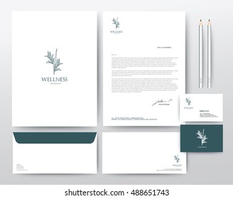 Layout Template elements, Presentation flat vector illustration design, brochure poster flyer leaflet Spa Healthy