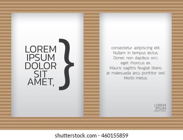 layout template photo and space text. ECO concept.