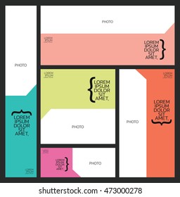 layout template photo and space text.