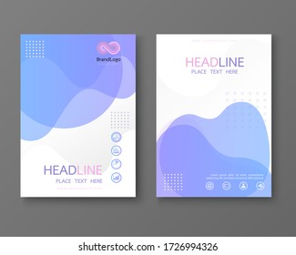 Layout template with triangle graphic elements and space for photo background. vector.