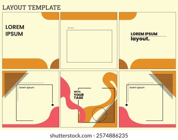 Layout template for you media