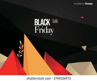 Layout templates of Black Friday sales