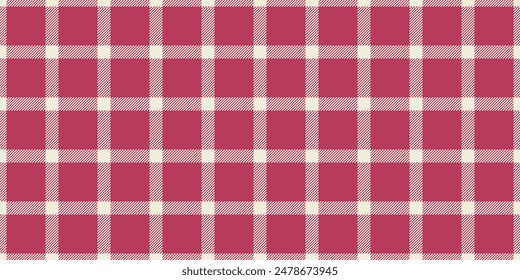 Layout texture background plaid, multi pattern fabric seamless. Cross tartan textile vector check in light and red color.