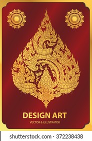 Layout Thai Buddha Outline Stroke Vector