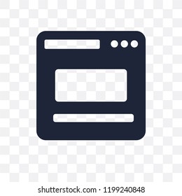 Layout transparent icon. Layout symbol design from Web navigation collection. Simple element vector illustration on transparent background.